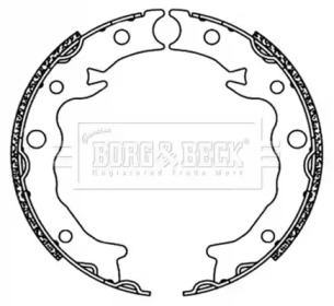 BORG & BECK bbs6498 -  Комплект тормозных колодок